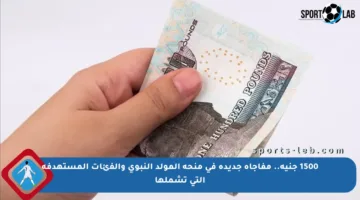 1500 جنيه.. مفاجأة جديدة في منحة المولد النبوي والفئات المستهدفة التي تشملها